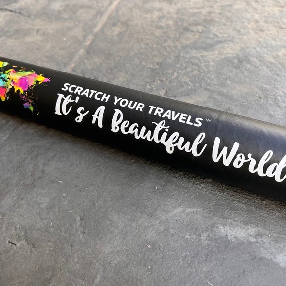 JetsetterMaps "It's a Beautiful World-Scratch Your Travels" - World Map 30x20" - Picture 8 of 8